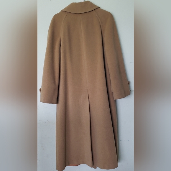 Vintage Sidney Haber Kashmaire 85% Cashmere 15% Nylon Coat Loomed in France Belt - Picture 3 of 6